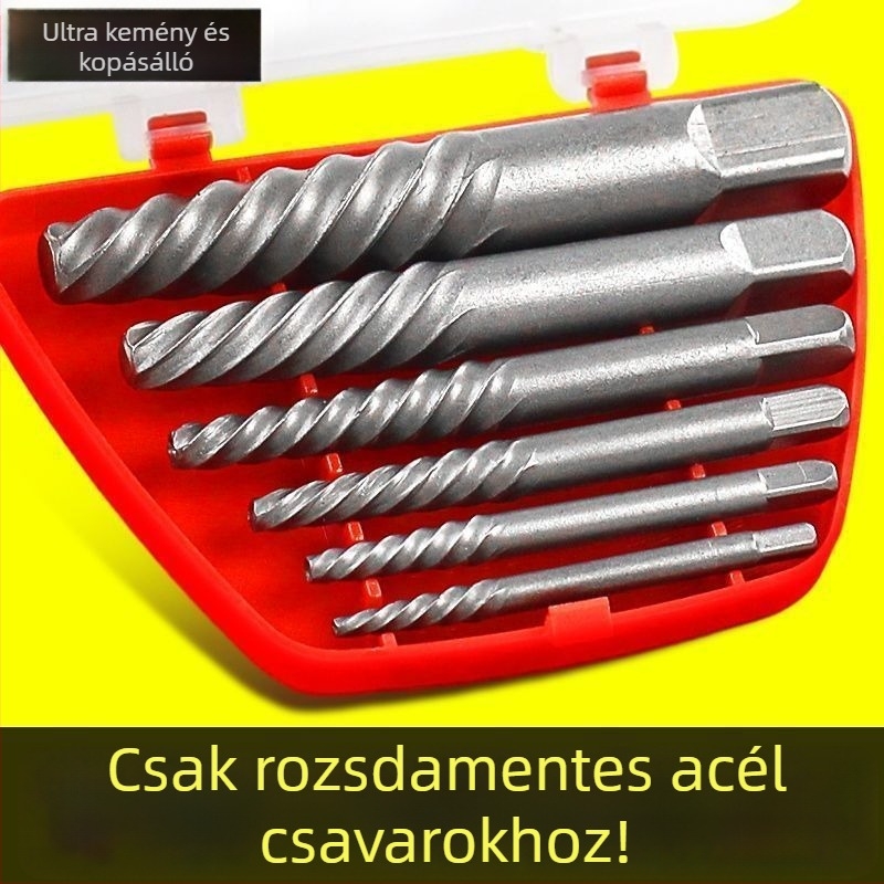 Tört csavar eltávolító - Magas szilárdságú szétszerelő eszköz, kopásálló, háztartási használatra, készlet kevesebb mint 10 darab