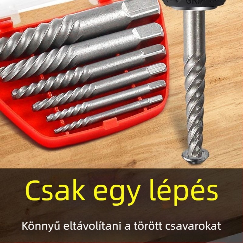 Tört csavar eltávolító - Magas szilárdságú szétszerelő eszköz, kopásálló, háztartási használatra, készlet kevesebb mint 10 darab