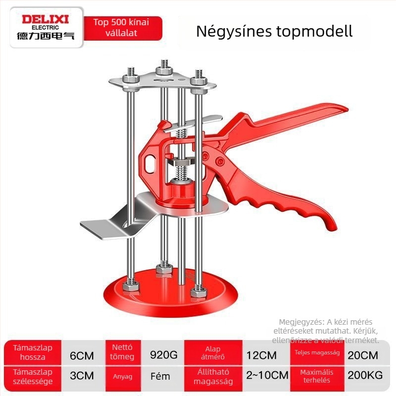 Térkőmagasság-beállító - kézi emelő, szénacél, csempe felrakásához (Delixi Electric)