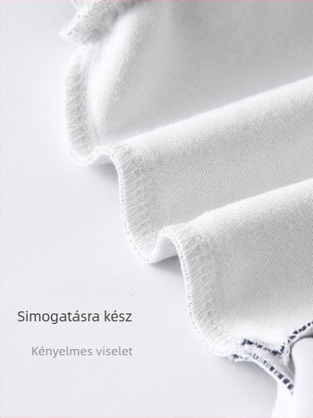 Gyerekeknek szóló pamut dzseki, koreai stílus, rajzfilm mintával, kerek nyakú, hosszú ujjú