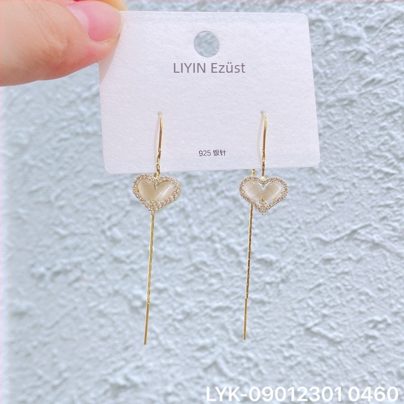 Réz csüngő fülbevalók Li Yin/Li Bei Li Ying márkától nőknek