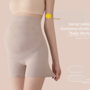 Anyasági seamless leggings selyemproteinnel, magas derék, könnyű nyár, hasi támasz, antibakteriális