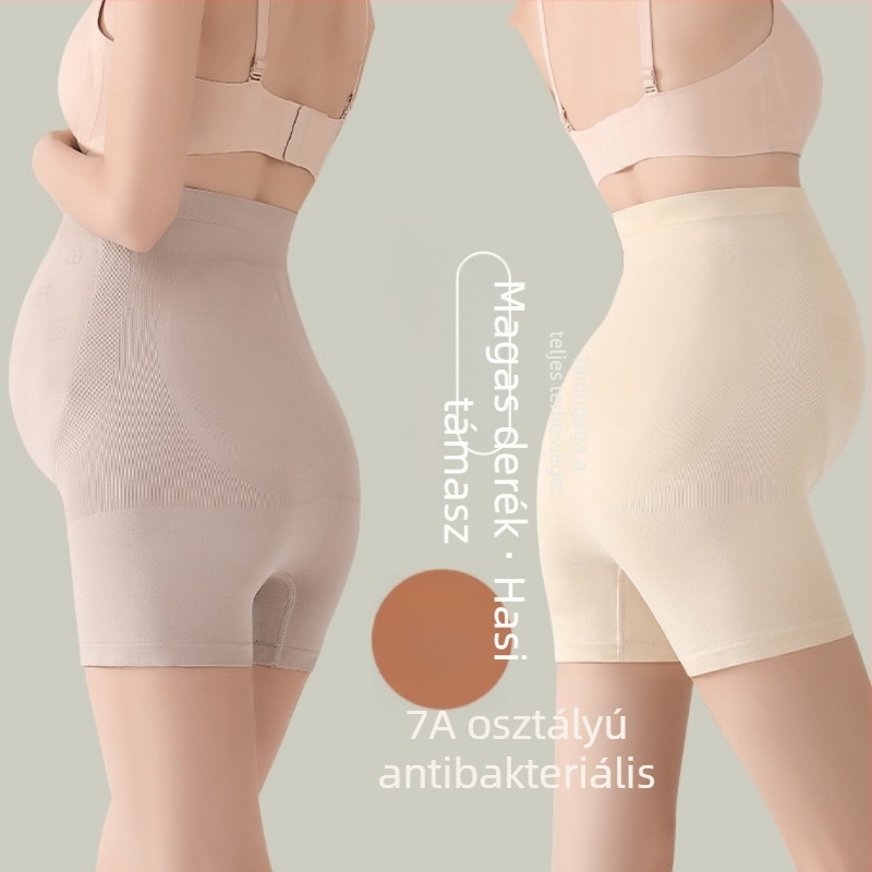 Anyasági seamless leggings selyemproteinnel, magas derék, könnyű nyár, hasi támasz, antibakteriális