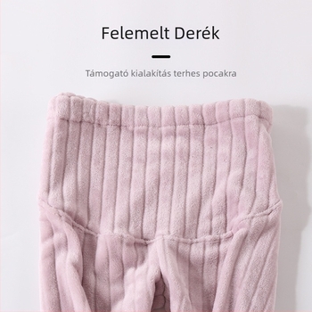 Terhes nők meleg nadrágja Tianfei – szuper vastag fleece bélés, lazább szabás, téli 2024
