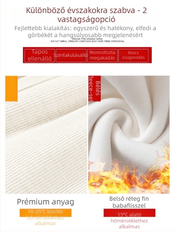 Kismama jogger nadrág ősz-télre, plusz méret, vastag és meleg, hasát támogató derékvonal, 3/4 hosszú