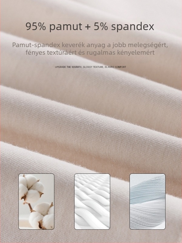 Őszi–téli kismama pizsama szett – 95% pamut, állítható etető felsők