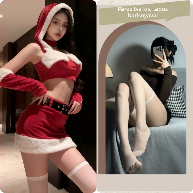 Xia Yang velúr karácsonyi cheongsam cosplay női jelmez – nyuszi lány