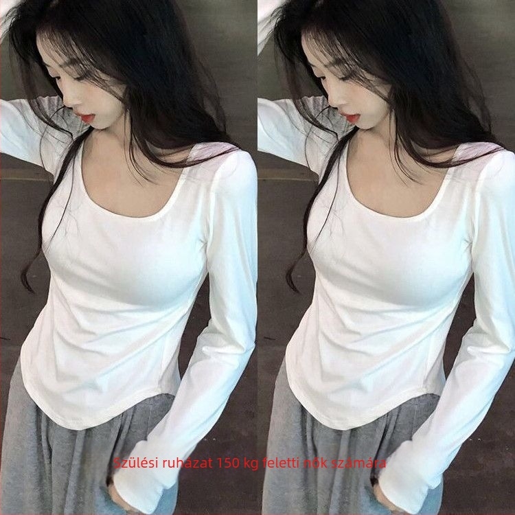 Póló négyzetes gallérral, A-vonalú siluetta, hímzés, 100% pamut