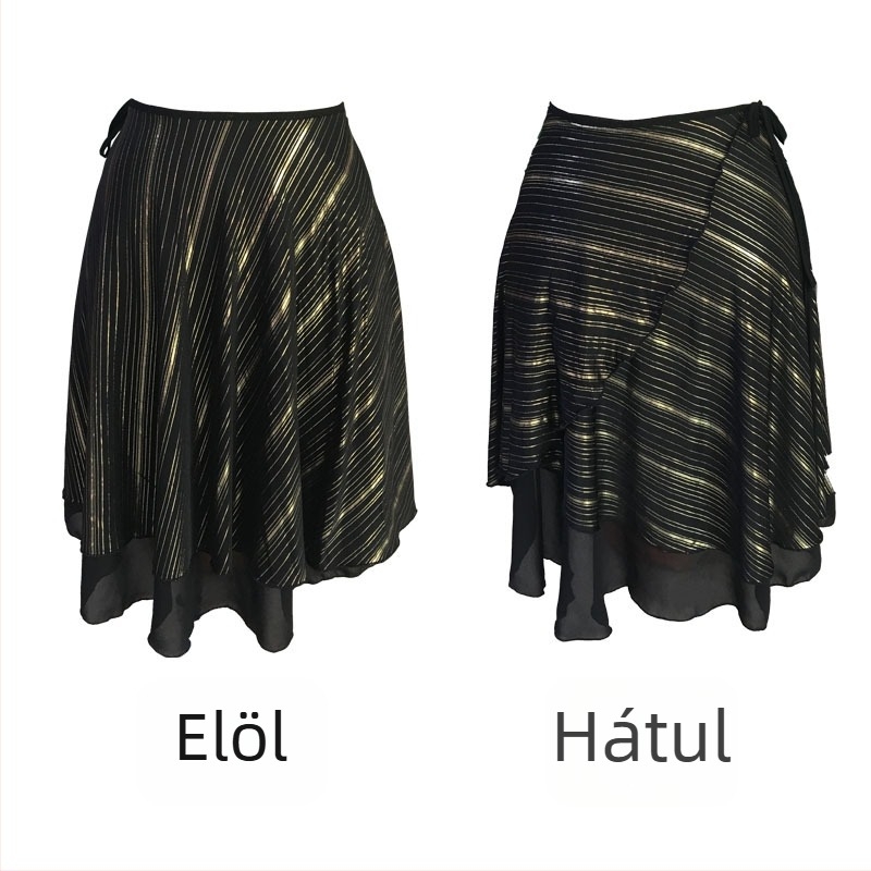 Latin tánc gyakorló szoknya – Női, chiffon, acetát szálak 70–80%, 2025 tavasz