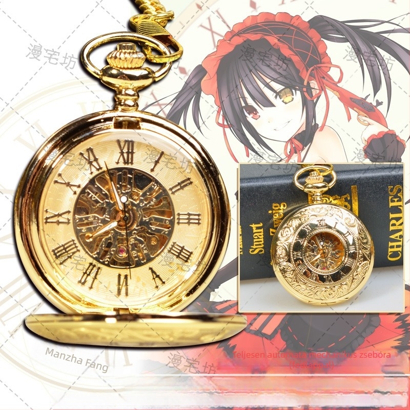 Mechanikus zsebóra tourbillonnal és díszítéssel, 50 mm-es számlap, 15 mm-es vastagság, ötvözetből készült tok