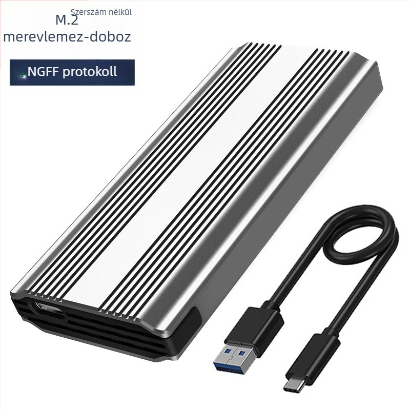 M.6 Eszközmentes SSD-készülék NVMe/NGFF, M.2, alumínium ötvözet, akár 8TB, USB-C 3.1/3.2