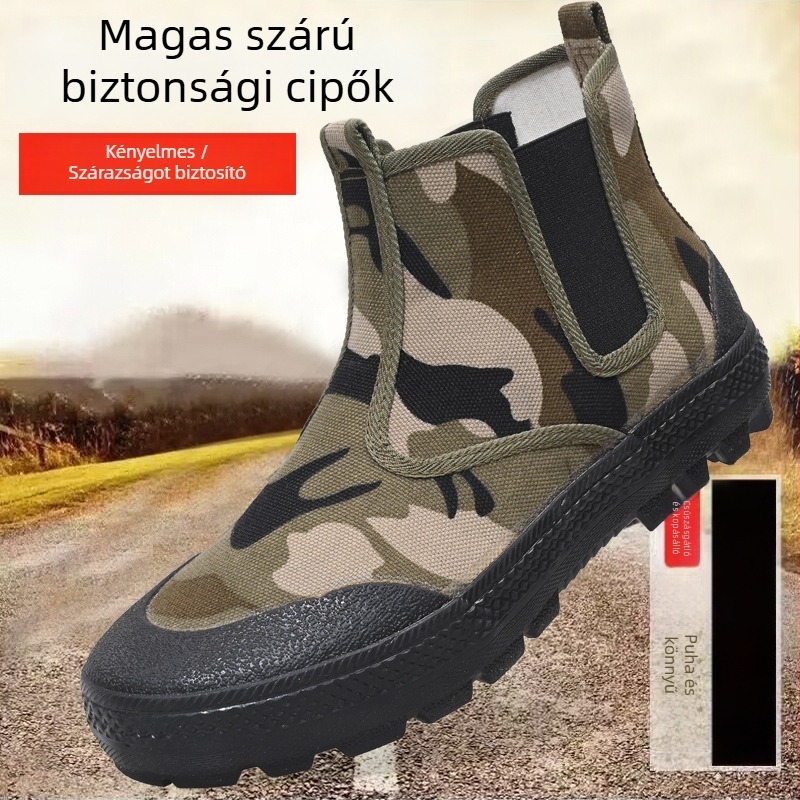 Slip-on vászon magas szárú sneaker, uniszex, légáteresztő, gumírozott talp, EVA talpbetét, vulkanizált talp, 2025 tavasz kiadás