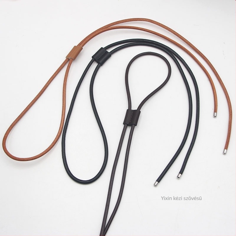 Valódi bőrből készült táskarám kötéllel, állítható hosszúságú crossbody – első réteg marhabőr