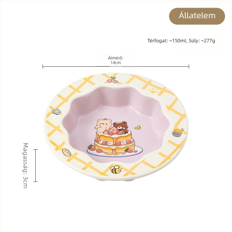 Macska etetőtál magas lábakon, kerámia, anti-tilt, nyakvédő és széles nyílás