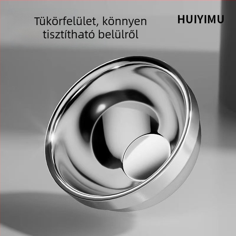 304 rozsdamentes acélból készült emelt macskatál etetéshez, anti-tilt kialakítás és ferde perem