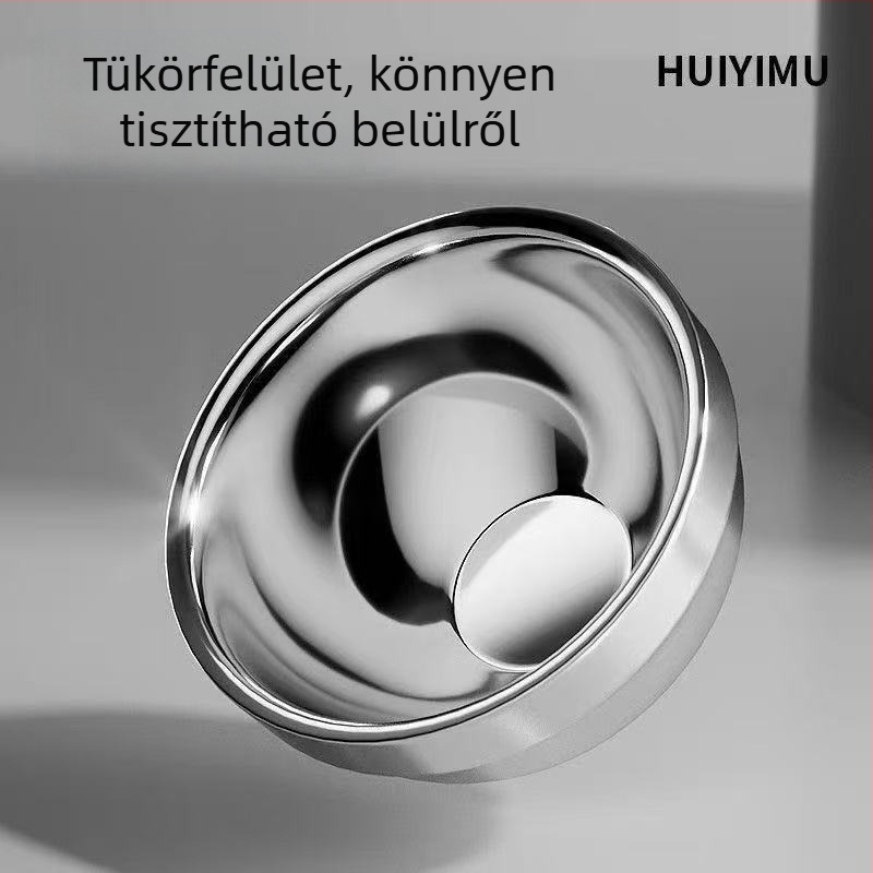 304 rozsdamentes acélból készült emelt macskatál etetéshez, anti-tilt kialakítás és ferde perem