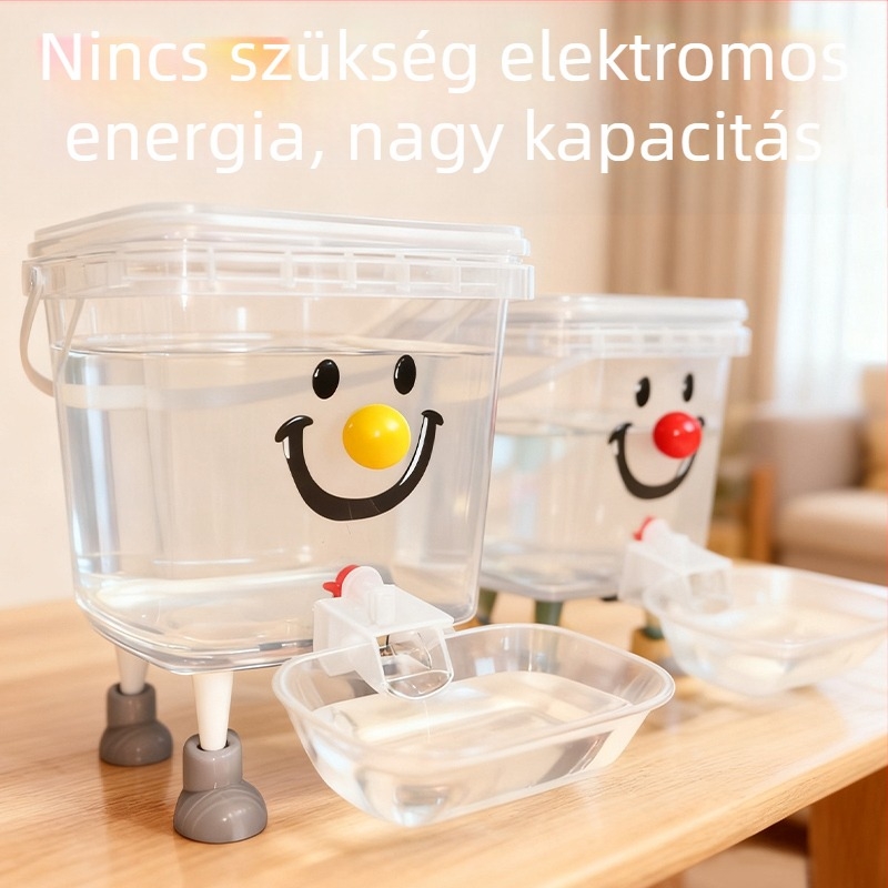 Háziállatok ivóvíz adagolója, hálózatról működő, műanyagból, univerzális használatra, nagy kapacitás, automatikus etetés funkció