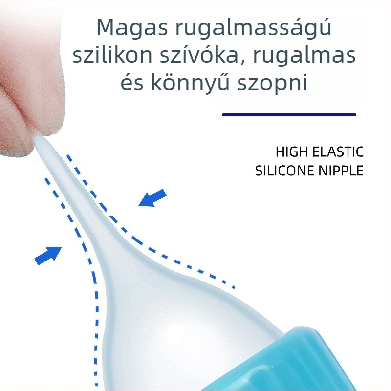 Nonich műanyag cumisüveg kiscicáknak, harapásálló etetőcumival
