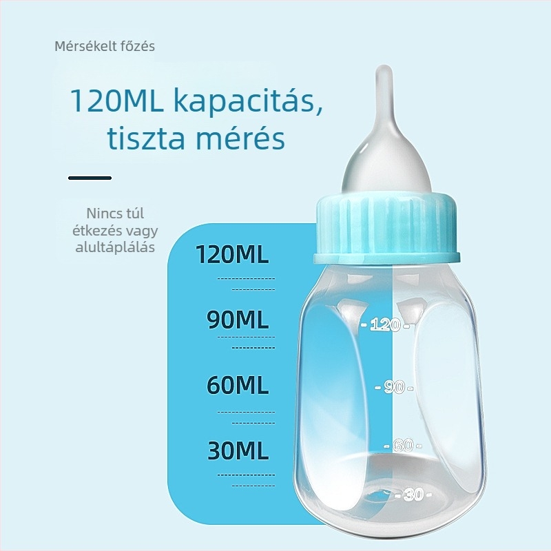 Nonich műanyag cumisüveg kiscicáknak, harapásálló etetőcumival