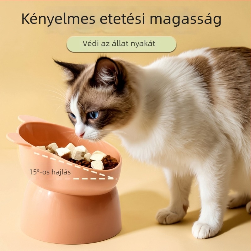 Shanqi macska etető tál – műanyag, macskáknak, kategória háziállat etetőeszközök