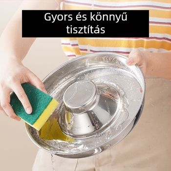 Happy in rozsdamentes acél macska etetőtál anti-tip kialakítással