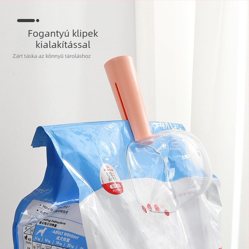 Háziállatok etetőkanál átlátszó mérőskálával, ABS anyagból, macskáknak, Neighbor kittens