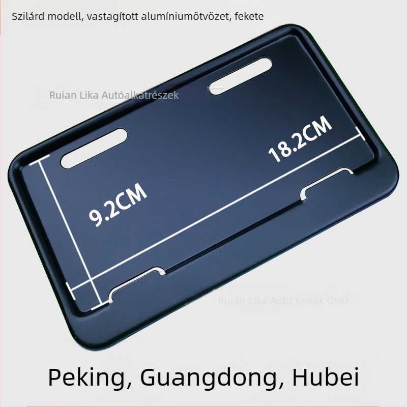 Elektromos kerékpárok rendszámkerete – alumíniumötvözet, univerzális kompatibilitás