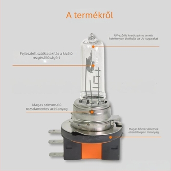 Autóhalogén fényszóróizzó H-15, 15/55W, 12V, Halogén izzó, Hosszú élettartamú