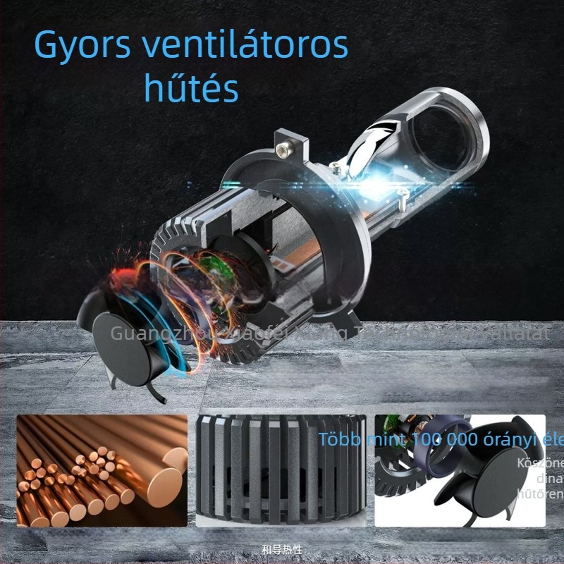 P6 LED fényszóró H4 integrált magas/alsó fényerővel – 31W, 12V, 3000LM, IP68