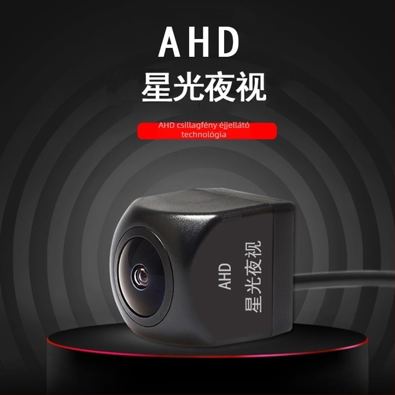 AHD Starlight hátsó kamera 12V-os járművekhez, éjszakai látás, 720P, állítható fel/le szög, AV jel