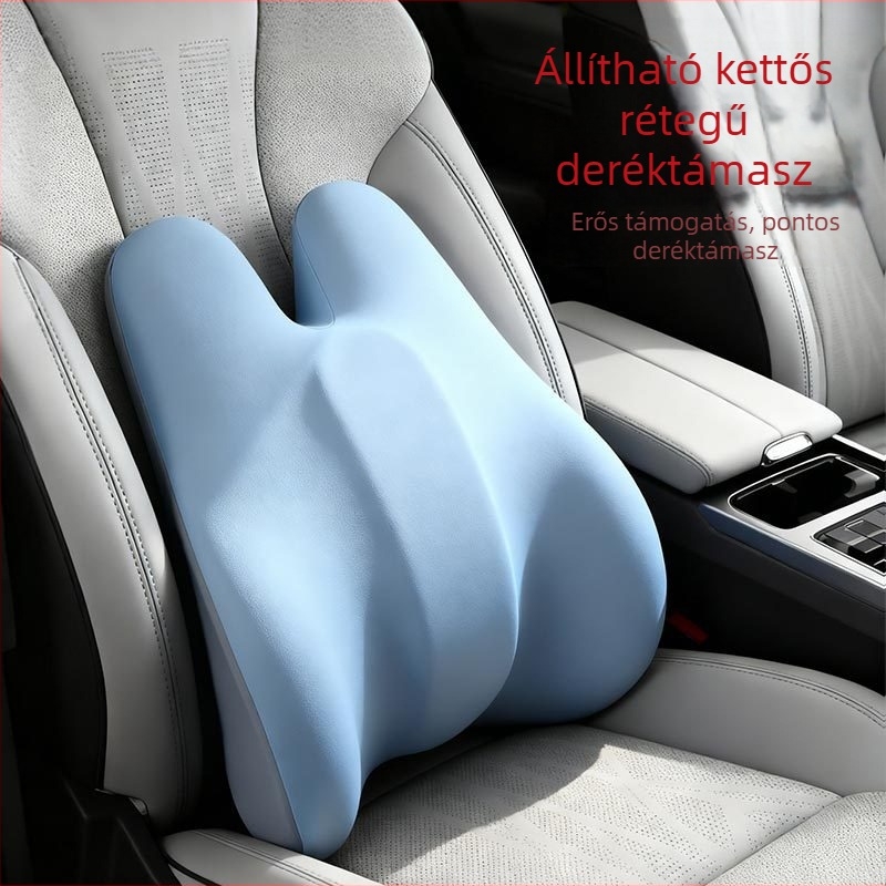 Autóban használható lumbáris párna memory cotton töltettel, nylon-spandex huzattal, testreszabható feldolgozás, lélegző