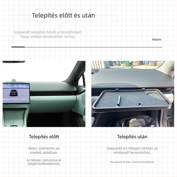 ZEEKR 007 utas oldali hordozható asztalka - ABS, autó belső kiegészítő, modell Jixin 007, testreszabható