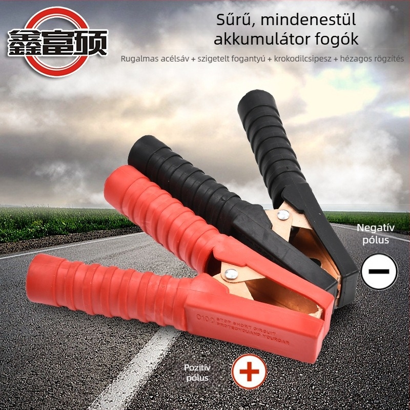 Autó akkumulátor indítókábel, réz, 3 m, Xin fu shuo márka, autókhoz, vészindítás