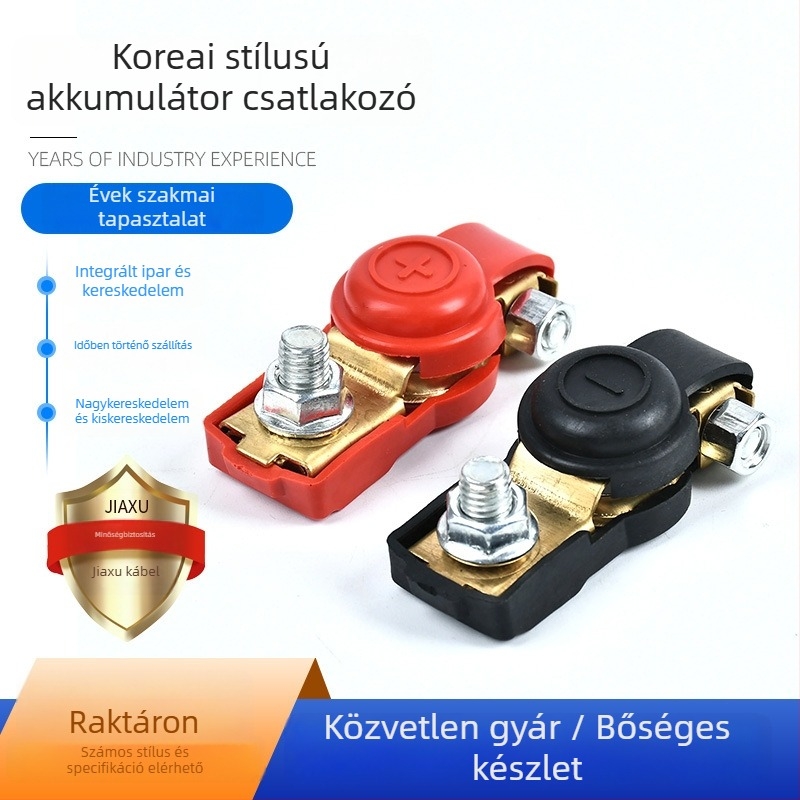 Xinfushuo Akkumulátor terminál klipsz – Univerzális típus, hibrid modellekhez, vízálló PVC védőhüvely