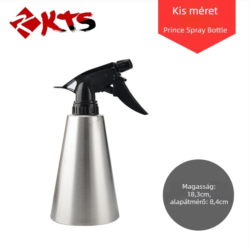 304 rozsdamentes acél permetező üveg öntözésre, hajápolásra és párásításra – kompakt permetező