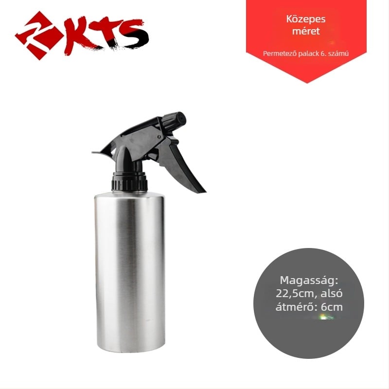 304 rozsdamentes acél permetező üveg öntözésre, hajápolásra és párásításra – kompakt permetező