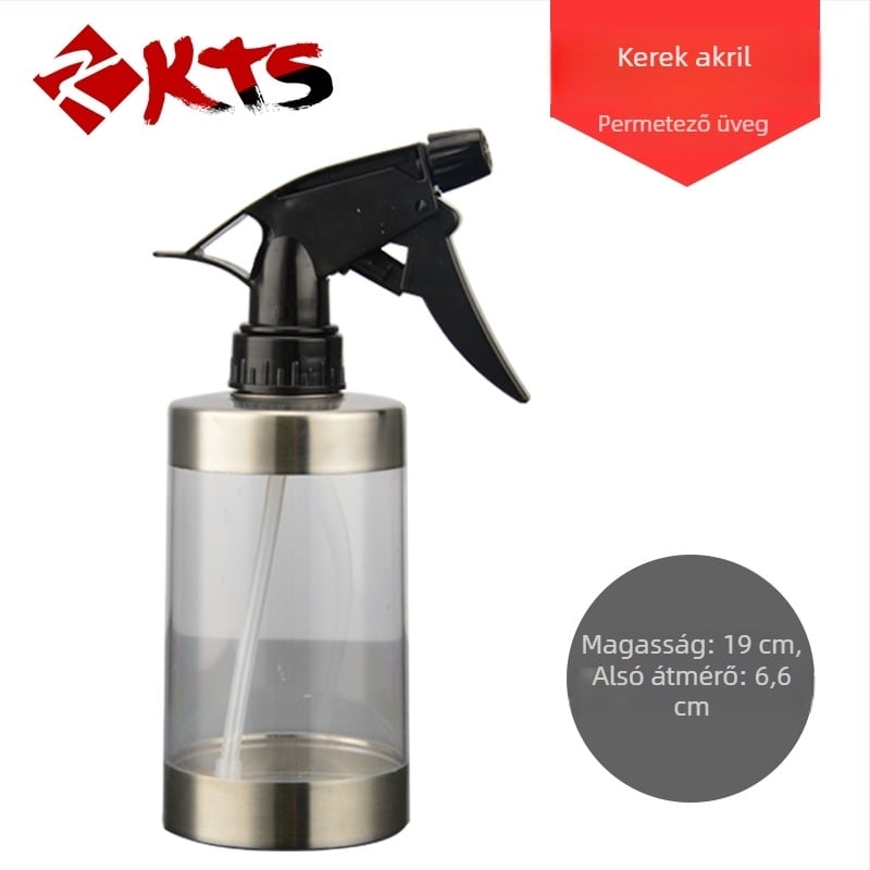304 rozsdamentes acél permetező üveg öntözésre, hajápolásra és párásításra – kompakt permetező
