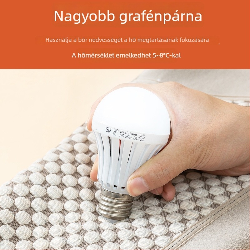 Férfi pamut termo nadrág fleece-szövettel, grafén fűtés, magas derék, térdvédő funkció