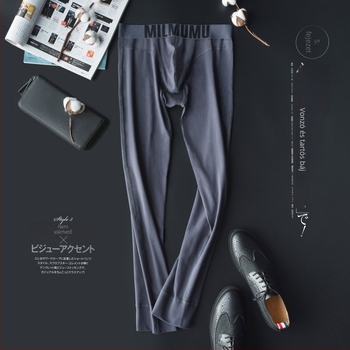 Férfi pamut termosz leggings őszre, cropped, karcsú szabás, 92% pamut, közepes vastagságú 181–200 g/m², egyrétegű