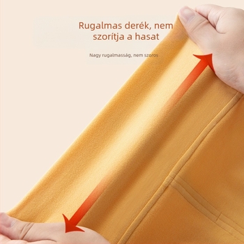 Baba számára magas derekú, tiszta pamut melegítő nadrág alváshoz, uniszex, 1-3 éves