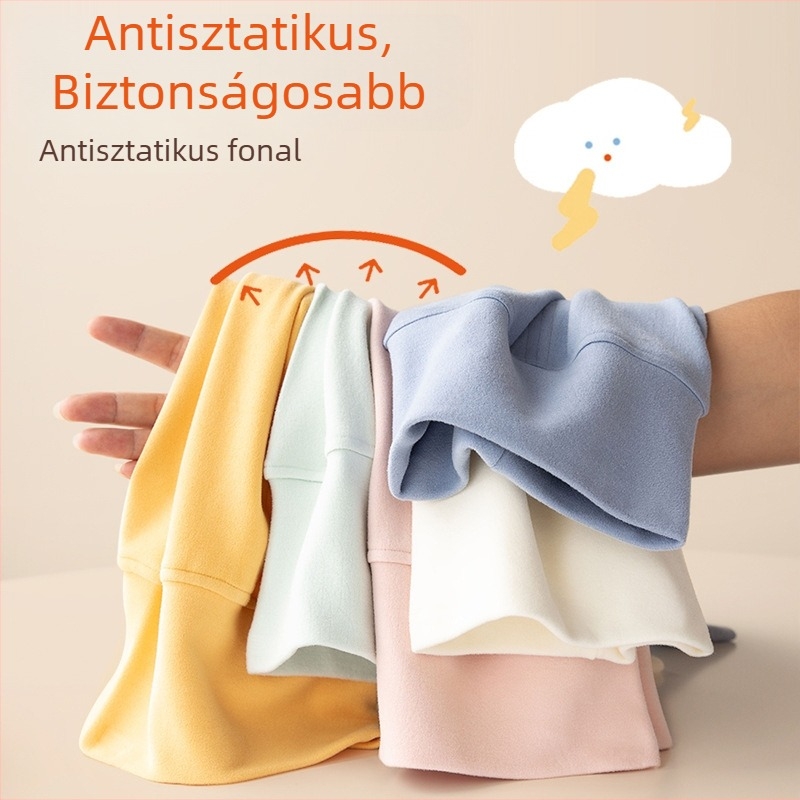 Baba számára magas derekú, tiszta pamut melegítő nadrág alváshoz, uniszex, 1-3 éves