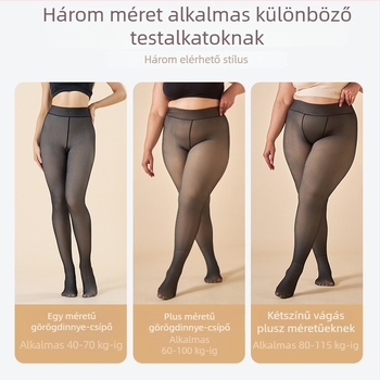 Női egy darabból álló harisnyanadrág, poliészter–elasztán keverék, közepes vastagság, egyszínű minta, karcsú szabás