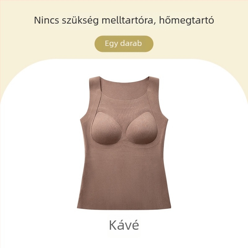 Plusz méretű női termikus mellény fleece-béléssel, egyben alapréteg külső és belső viselethez, ősz-tél