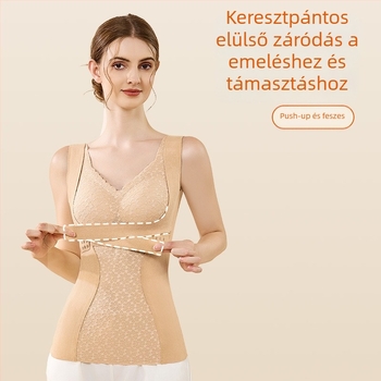 Női termikus mellény beépített melltámasz és párnázott belső, fleecével bélelt, karcsú szabású – 2024 új modell