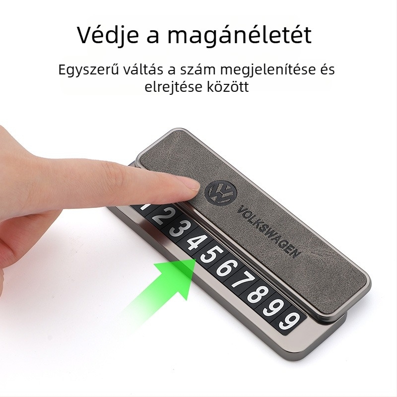 Nuoyue 001 Rejtett Autó Parkolási Tábla Logó Nyomtatás Lehetőséggel