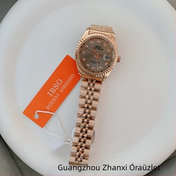Ibso IBSO S1172L női naptár quartz karóra, kerek tárcsa, vízálló 30M