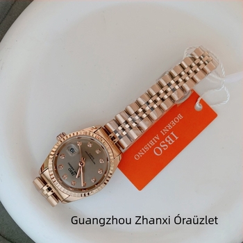 Ibso IBSO S1172L női naptár quartz karóra, kerek tárcsa, vízálló 30M