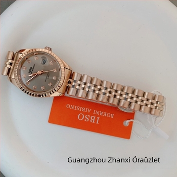 Ibso IBSO S1172L női naptár quartz karóra, kerek tárcsa, vízálló 30M