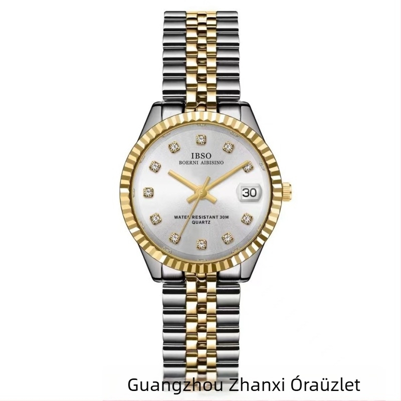 Ibso IBSO S1172L női naptár quartz karóra, kerek tárcsa, vízálló 30M