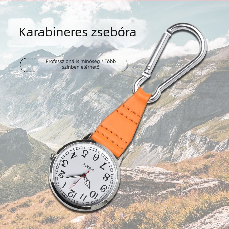 Karbineres utazóóra, több színű kulcstartóval, SL68 kvarcszerkezet, kvarc üveg, ötvözet tokkal, vízálló, logó testreszabás